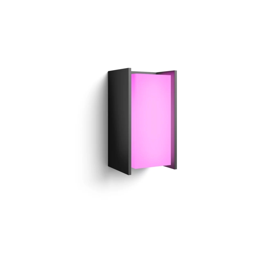 Philips - LED ārējais sienas gaismeklis ar regulējamu spilgtumu Hue TURACO White And Color Ambiance 1xE27/8,1W/230V 1000-20000K