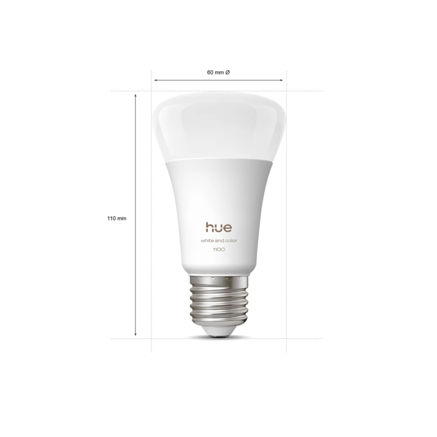 Pamata komplekts Philips Hue WHITE AND COLOR AMBIANCE 3xE27/8,1W 1000-20000K+ savienošanas ierīce