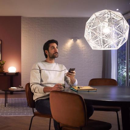 Sākuma komplekts Philips Hue WHITE AND COLOR AMBIANCE 3xE27/9W 2000-6500K + Hue Bridge un dimmer slēdzis
