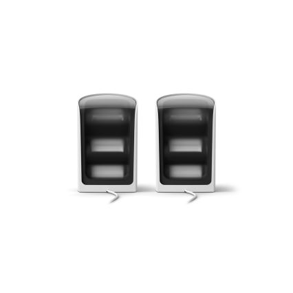 Philips - KOMPLEKTS 2x LED RGBW regulējams projekcijas gaismeklis Hue PLAY LED/20W/230V 2000–6500K balts