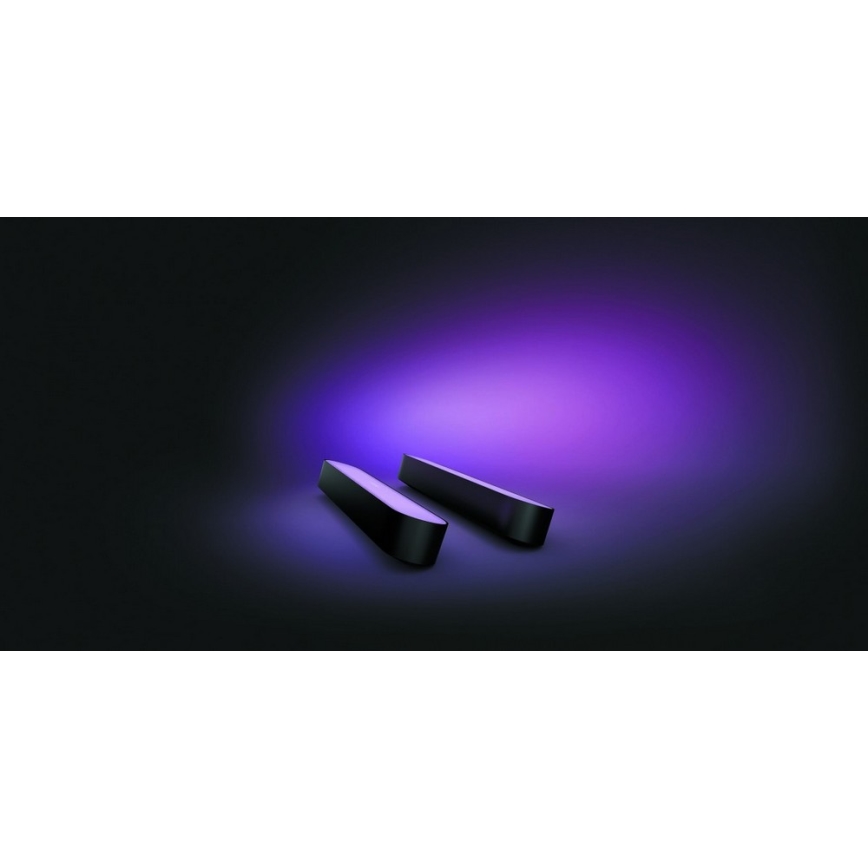 Philips - KOMPLEKTS 2x LED RGB Aptumšojama galda lampa Hue PLAY DUAL PACK White And Color Ambiance LED/6W/230V