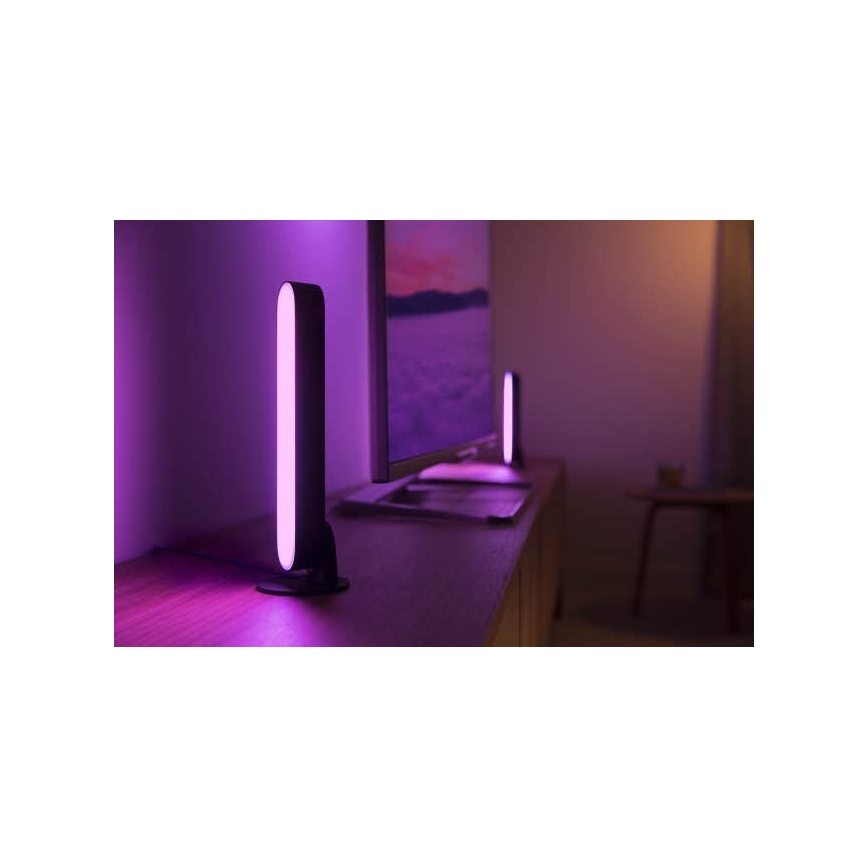 Philips - KOMPLEKTS 2x LED RGB Aptumšojama galda lampa Hue PLAY DUAL PACK White And Color Ambiance LED/6W/230V