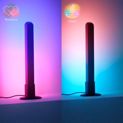 Philips - Komplekts 2x LED RGBIC regulējami gaismekļi SMART GRADIENT LED/8W/230V 2700–6500K Wi‑Fi