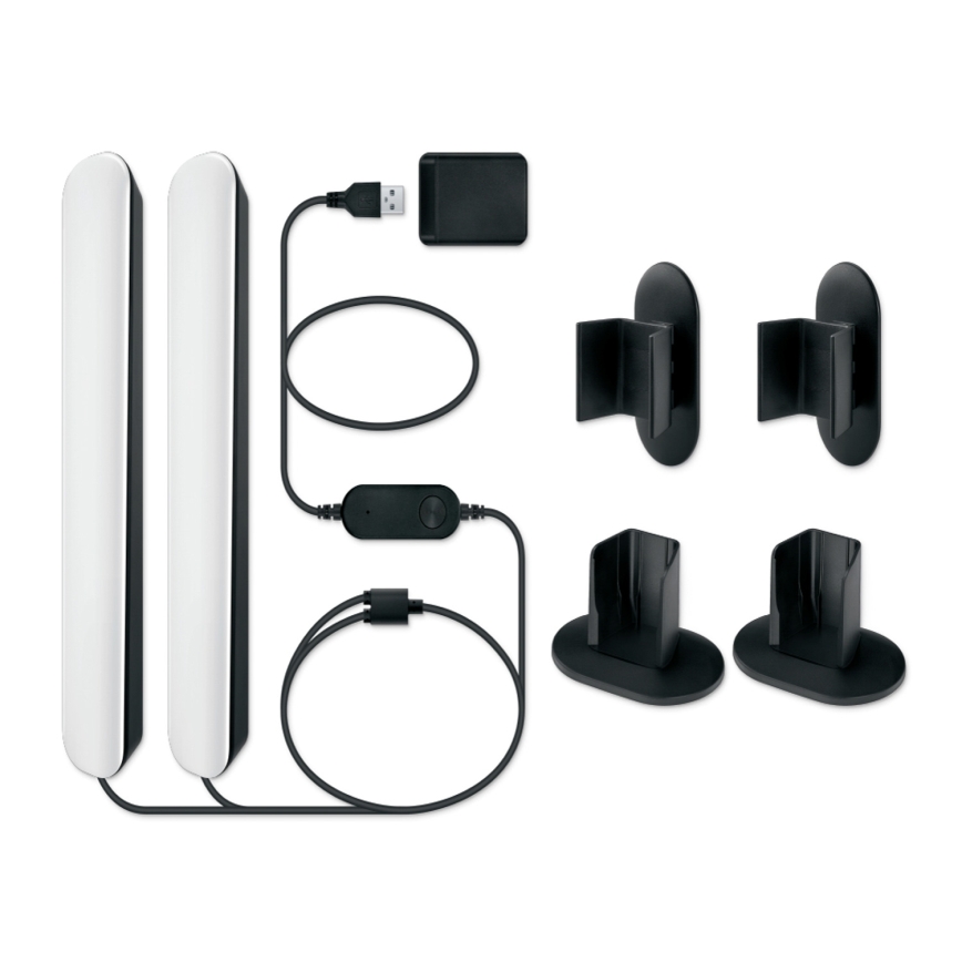 Philips - Komplekts 2x LED RGBIC regulējami gaismekļi SMART GRADIENT LED/8W/230V 2700–6500K Wi‑Fi