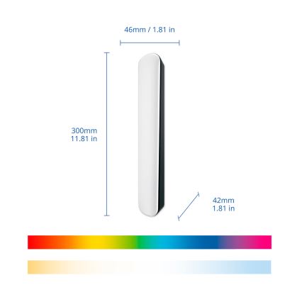 Philips - Komplekts 2x LED RGBIC regulējami gaismekļi SMART GRADIENT LED/8W/230V 2700–6500K Wi‑Fi