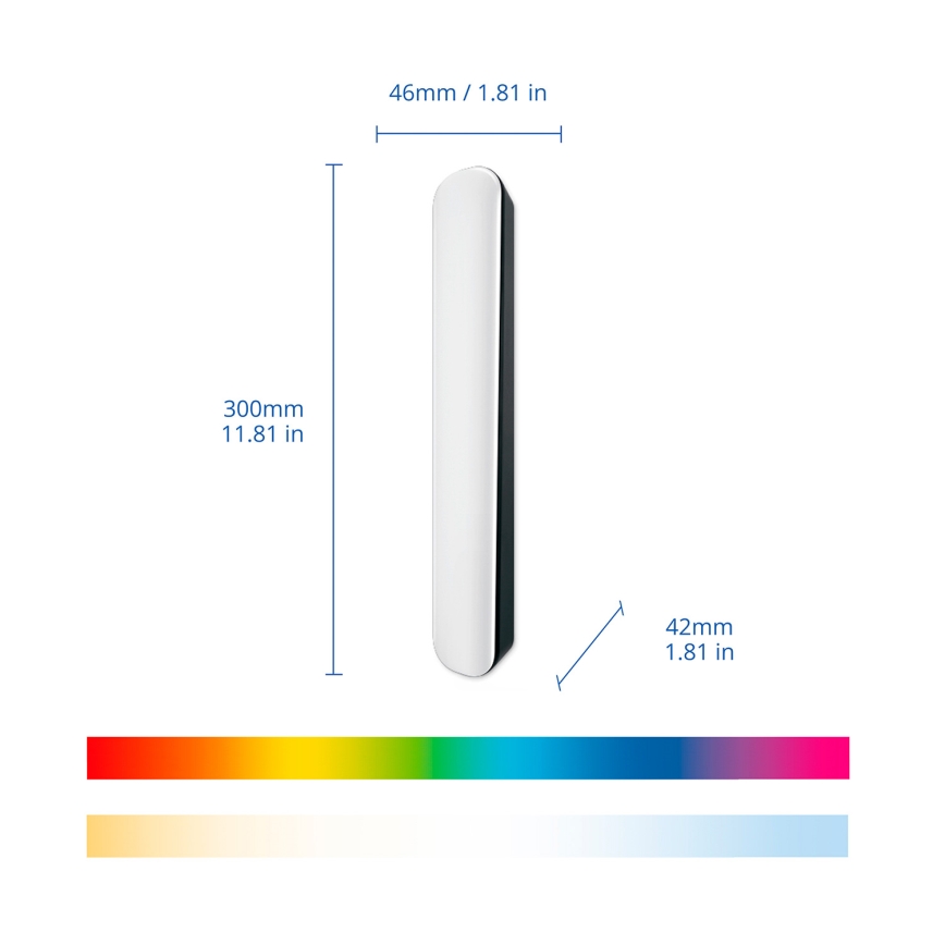 Philips - Komplekts 2x LED RGBIC regulējami gaismekļi SMART GRADIENT LED/8W/230V 2700–6500K Wi‑Fi