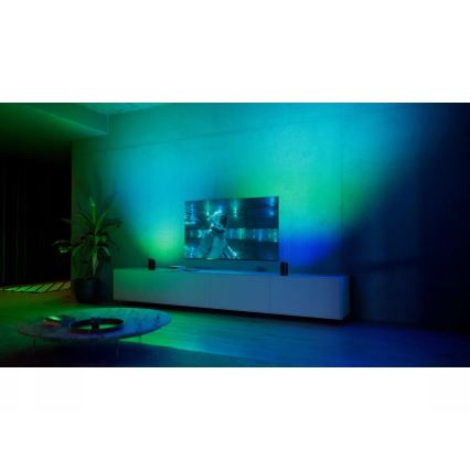 Philips - Komplekts 2x Hue PLAY RGBW LED regulējami projekcijas gaismekļi LED/20W/230V 2000–6500K melni