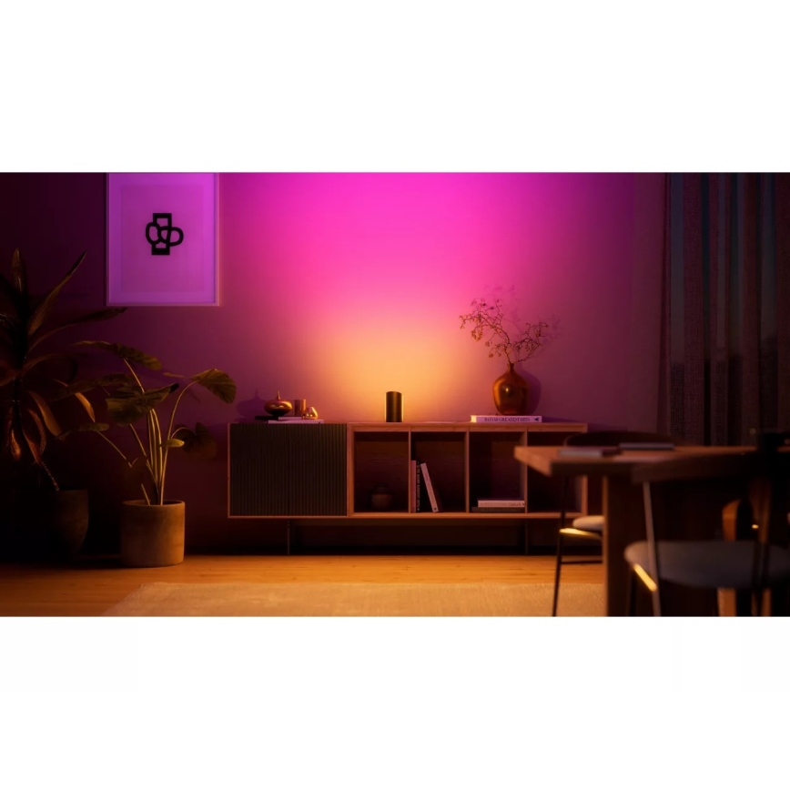 Philips - Komplekts 2x Hue PLAY RGBW LED regulējami projekcijas gaismekļi LED/20W/230V 2000–6500K melni