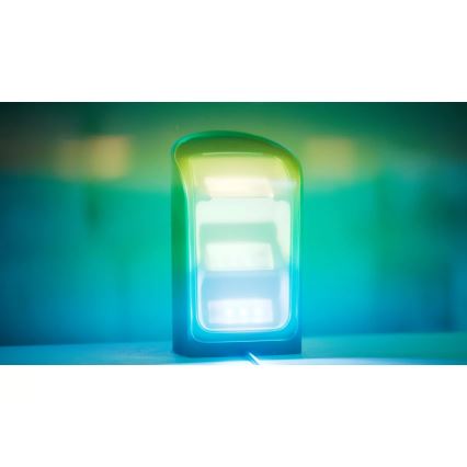 Philips - Komplekts 2x Hue PLAY RGBW LED regulējami projekcijas gaismekļi LED/20W/230V 2000–6500K melni