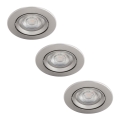 Philips - KOMPLEKTS 3x Aptumšojams iebgremdējams gaismeklis LED/5W/230V 2700K