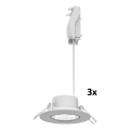 Philips - Komplekts 3x dimmējami iebūvējamie LED griestu gaismekļi CILANTRO LED/5W/230V 2700K balti