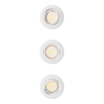 Philips - komplekts 3x iebūvējamie gaismekļi PERIDOT 1xGU10/7W/230V balti