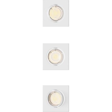 Philips - Komplekts 3x iebūvējamie griestu gaismekļi PERIDOT 1xGU10/7W/230V balti