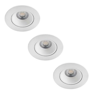 Philips - KOMPLEKTS 3x LED Aptumšojama iegremdējama vannas istabas lampa ABROSA LED/9W/230V IP44