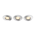 Philips - KOMPLEKTS 3x LED Aptumšojama iegremdējama vannas istabas lampa Hue ADORE BATHROOM 1xGU10/4,2W/230V 2200-6500K IP44