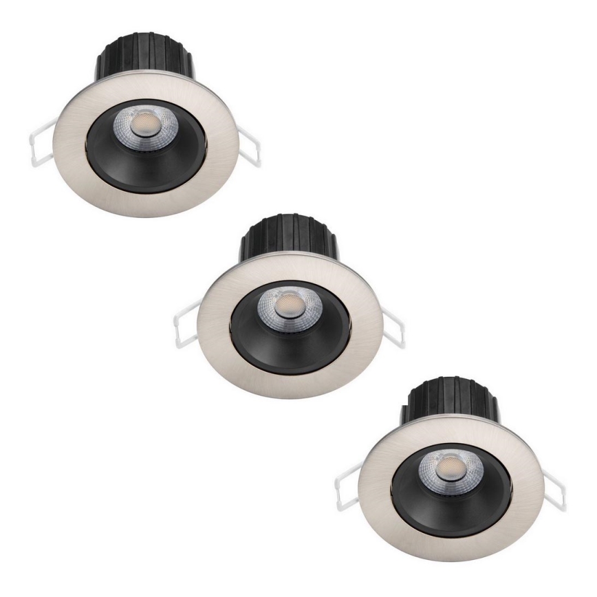 Philips - KOMPLEKTS 3x LED Aptumšojama vannas istabas iegremdējama lampa ABROSA LED/9W/230V IP44