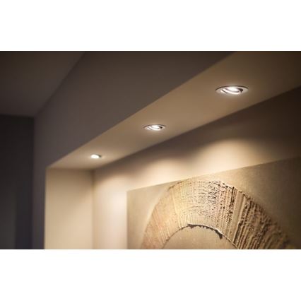 Philips - KOMPLEKTS 3x LED Aptumšojams iegremdēts gaismeklis Hue MILLISKIN 1xGU10/5,7W/230V 2200-6500K