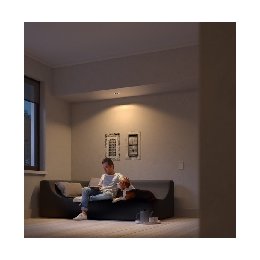 Philips - KOMPLEKTS 3x LED Aptumšojams iegremdēts gaismeklis Hue MILLISKIN 1xGU10/5,7W/230V 2200-6500K
