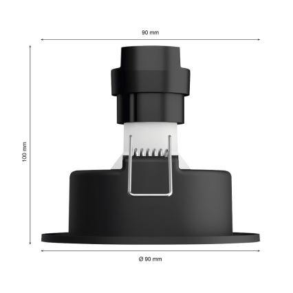 Philips - KOMPLEKTS 3x LED Aptumšojams iegremdēts gaismeklis Hue MILLISKIN 1xGU10/5,7W/230V 2200-6500K