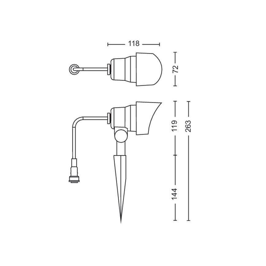 Philips -KOMPLEKTS 3x LED Āra starmetis LED/6W/230V 2700K IP44