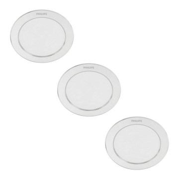 Philips - KOMPLEKTS 3x LED Iegremdējama lampa 1xLED/3,5W/230V 2700K