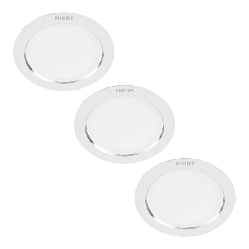 Philips - KOMPLEKTS 3x LED Iegremdējama lampa LED/3,5W/230V 3000K