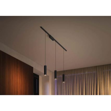 Philips - KOMPLEKTS 3x LED RGBW Aptumšojama lustra ar auklu sliežu sistēmai Hue PERIFO LED/15,6W/230V 2000-6500K