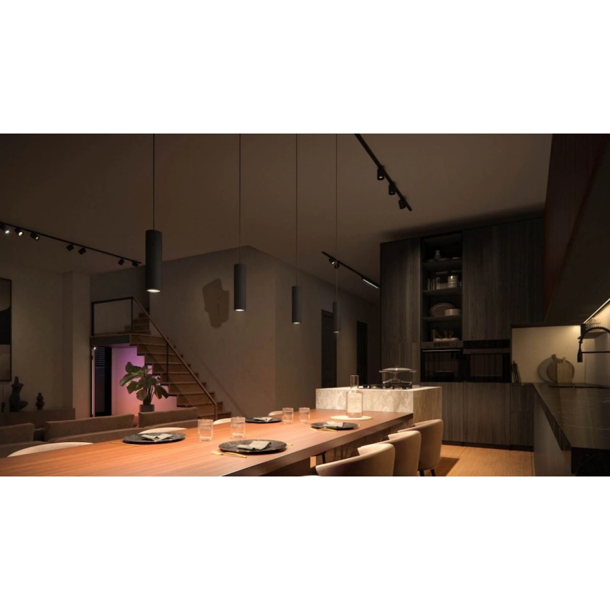 Philips - KOMPLEKTS 3x LED RGBW Aptumšojama lustra ar auklu sliežu sistēmai Hue PERIFO LED/15,6W/230V 2000-6500K