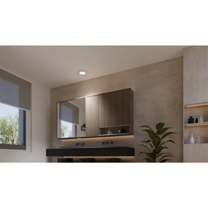 Philips - KOMPLEKTS 3x LED RGBW Aptumšojama vannas istabas piekaramo griestu lampa Hue SLIM LED/8,3W/230V IP44 2000-6500K