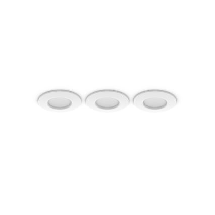 Philips - KOMPLEKTS 3x LED RGBW Aptumšojama vannas istabas piekaramo griestu lampa Hue SLIM LED/8,3W/230V IP44 2000-6500K