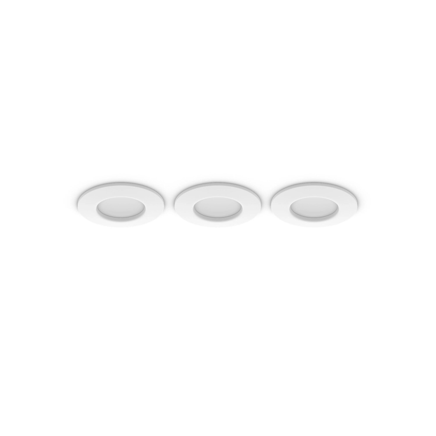 Philips - KOMPLEKTS 3x LED RGBW Aptumšojama vannas istabas piekaramo griestu lampa Hue SLIM LED/8,3W/230V IP44 2000-6500K