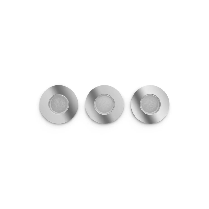 Philips - KOMPLEKTS 3x LED RGBW Aptumšojama vannas istabas piekaramo griestu lampa Hue XAMENTO 1xGU10/4,2W/230V IP44 2000-6500K