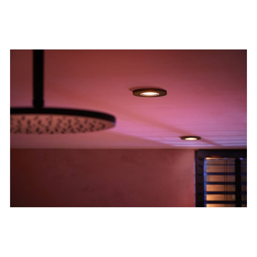 Philips -KOMPLEKTS 3x LED RGBW Aptumšojama iegremdējama vannas istabas lampa Hue XAMENTO 1xGU10/5,7W/230V 2200-6500K IP44
