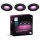 Philips - KOMPLEKTS 3x LED RGBW Aptumšojama vannas istabas piekaramo griestu lampa Hue XAMENTO 1xGU10/4,2W/230V 2000-6500K IP44