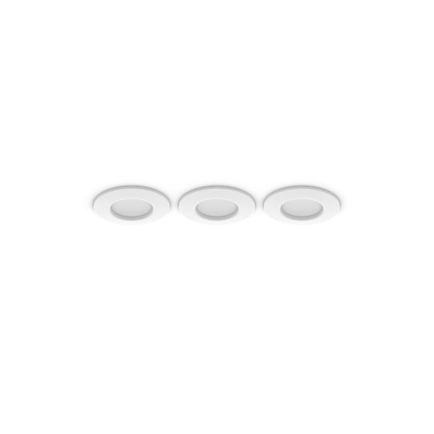 Philips - KOMPLEKTS 3x LED RGBW ar regulējamu spilgtumu vannas istabas iebūvējamais griestu gaismeklis Hue SLIM LED/8,3W/230V 1000-20000K balts P44