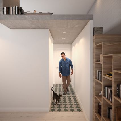 Philips - Komplekts 3x LED RGBW DONEGAL iebūvējamie griestu gaismekļi ar regulējamu spilgtumu 1xGU10/4,8W/230V + tālvadība