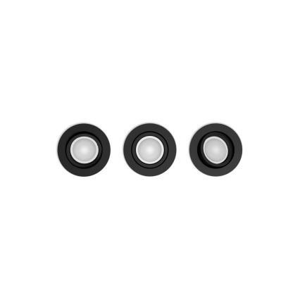 Philips - KOMPLEKTS 3x LED RGBW Regulējamas gaismas paneļiem Hue CENTURA 1xGU10/4,2W/230V 2000-6500K