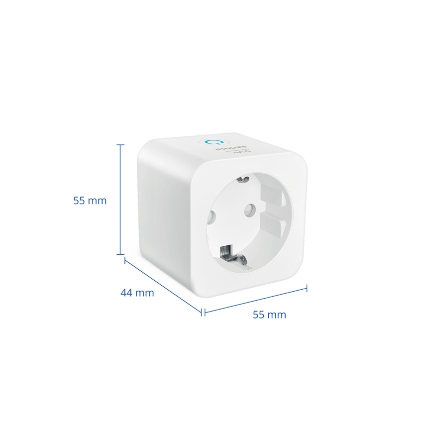 Philips - komplekts 3x viedās SCHUKO kontaktligzdas 2300 W, Wi-Fi