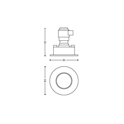 Philips - KOMPLEKTS 3x LED Aptumšojama iegremdējama vannas istabas lampa Hue ADORE BATHROOM 1xGU10/4,2W/230V 2200-6500K IP44