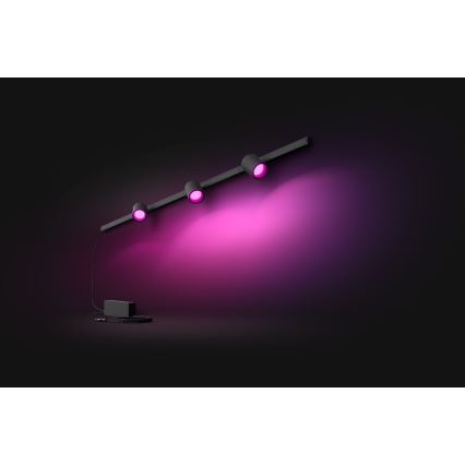 Philips - KOMPLEKTS 3xLED RGB Aptumšojama lampa sliežu sistēmai Hue PERIFO LED RGB/15,6W/230V 2000-6500K