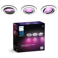 Philips - KOMPLEKTS 3xLED RGBW Aptumšojama piekaramo griestu lampa Hue CENTURA 1xGU10/4,2W/230V 2000-6500K