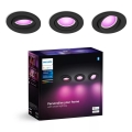 Philips - KOMPLEKTS 3xLED RGBW Aptumšojama piekaramo griestu lampa Hue CENTURA 1xGU10/4,2W/230V 2000-6500K