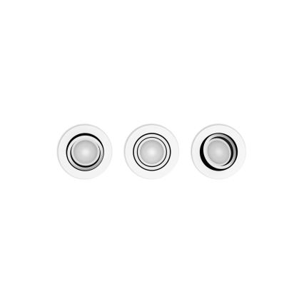 Philips - KOMPLEKTS 3xLED RGBW Aptumšojama piekaramo griestu lampa Hue CENTURA 1xGU10/4,2W/230V 2000-6500K