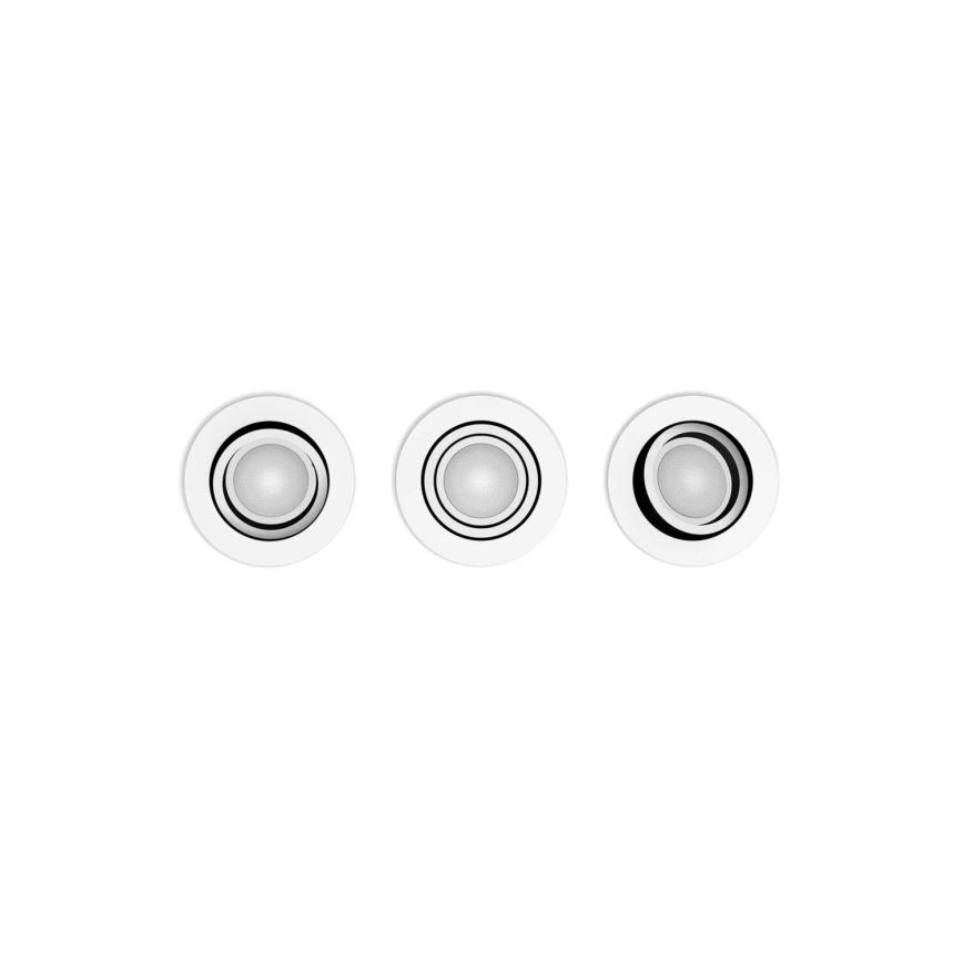 Philips - KOMPLEKTS 3xLED RGBW Aptumšojama piekaramo griestu lampa Hue CENTURA 1xGU10/4,2W/230V 2000-6500K