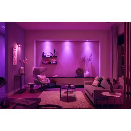 Philips - KOMPLEKTS 3xLED RGBW Aptumšojama piekaramo griestu lampa Hue CENTURA 1xGU10/4,2W/230V 2000-6500K