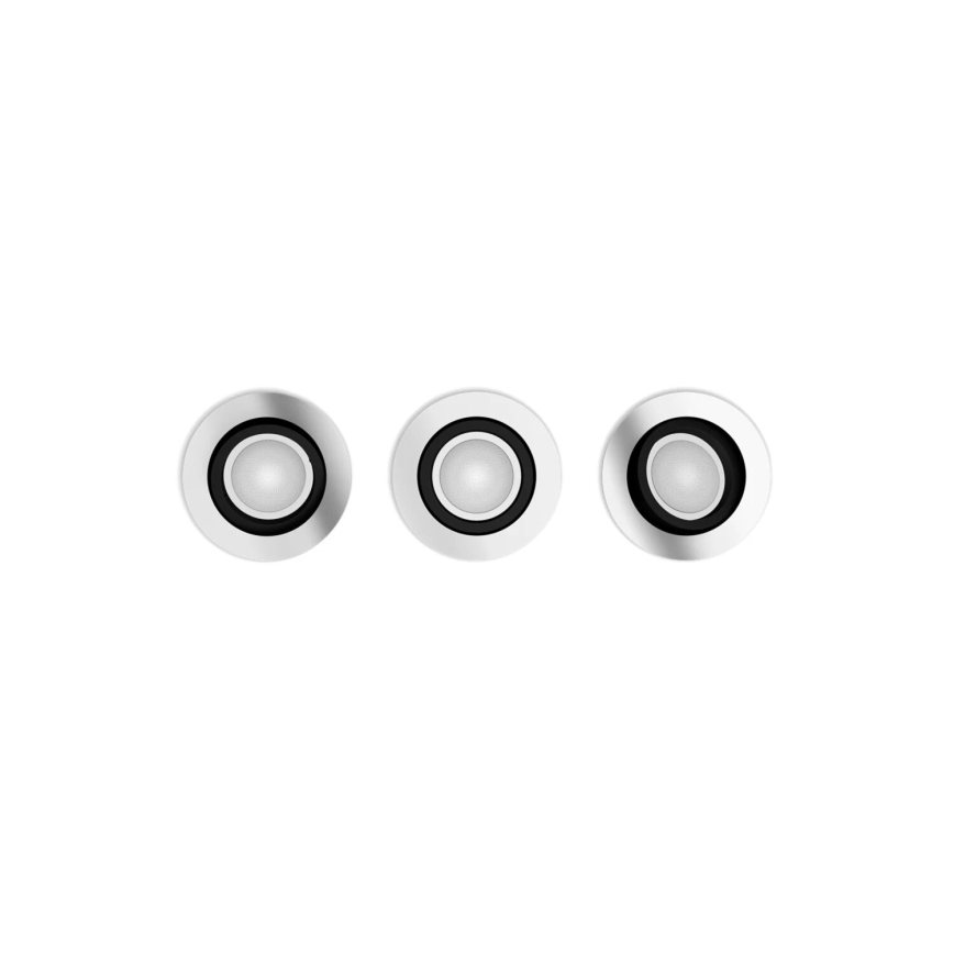 Philips - KOMPLEKTS 3xLED RGBW Aptumšojama piekaramo griestu lampa Hue CENTURA 1xGU10/4,2W/230V 2000-6500K