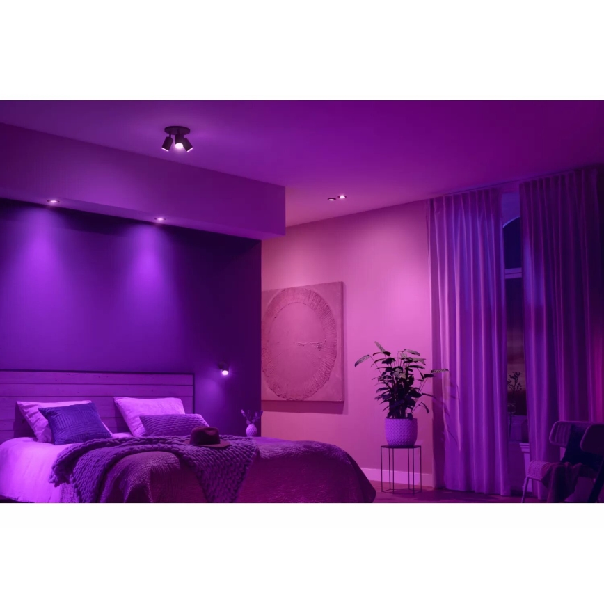 Philips - KOMPLEKTS 3xLED RGBW Aptumšojama piekaramo griestu lampa Hue CENTURA 1xGU10/4,2W/230V 2000-6500K