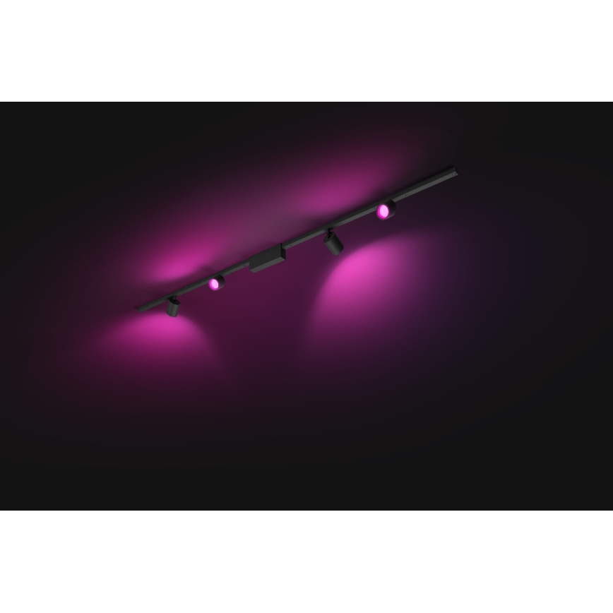 Philips  - KOMPLEKTS 4xLED RGB Aptumšojams starmetis sliežu sistēmai Hue PERIFO LED/20,8W/230V 2000-6500K