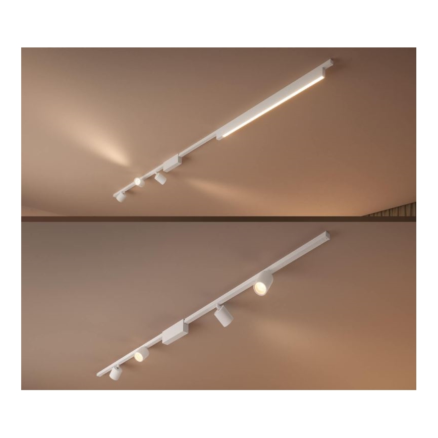 Philips  - KOMPLEKTS 4xLED RGB Aptumšojams starmetis sliežu sistēmai Hue PERIFO LED RGB/20,8W/230V 2000-6500K