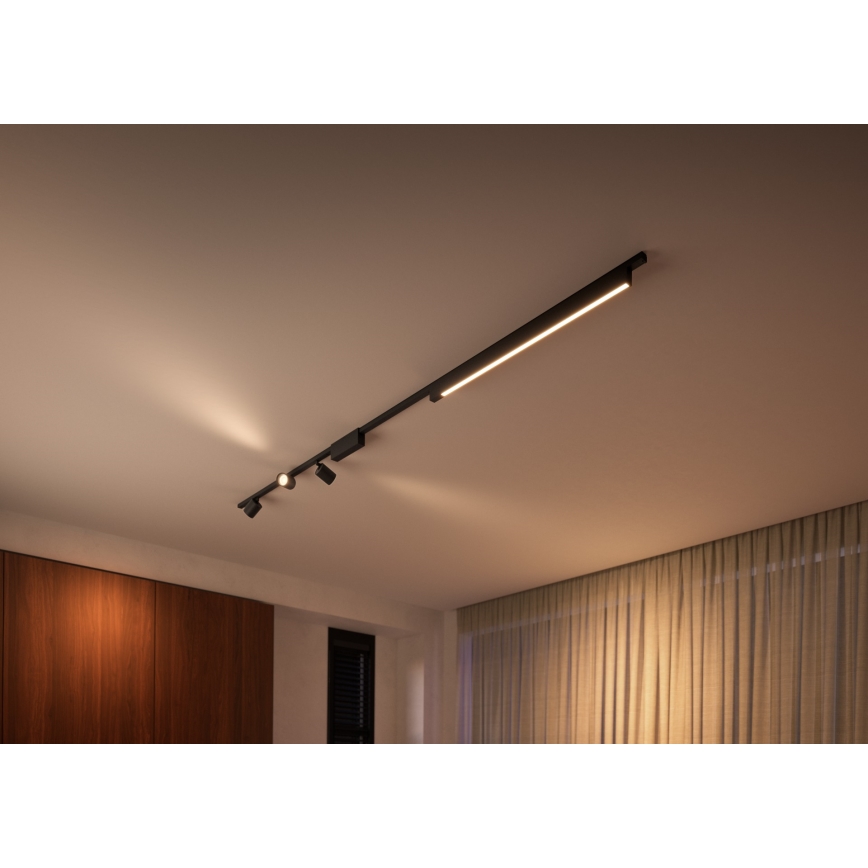 Philips - KOMPLEKTS 4xLED RGB Aptumšojama lampa sliežu sistēmai Hue PERIFO LED RGB/44,6W/230V 2000-6500K